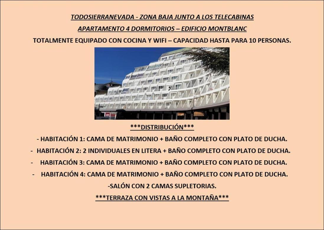 Todosierranevada Zona Baja - Apartamentos De 4 Dormitorios - Junto A Los Telecabinas 시에라네바다 객실 사진
